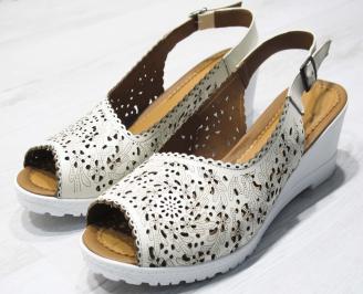 Дамски сандали -Гигант естествена кожа бежови