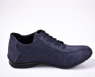 Мъжки спортно елегантни обувки  сини