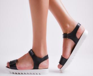 Дамски равни  сандали  черни