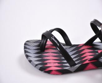 Детски равни силиконови сандали Ipanema черни