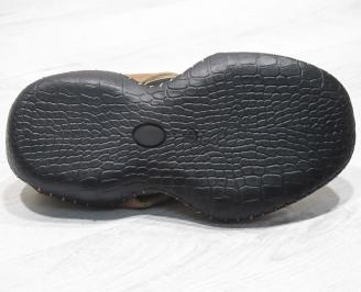 Мъжки сандали естествена  кожа бежови