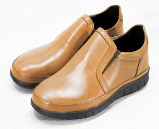 Мъжки обувки естествена кожа кафяви