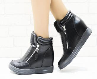Дамски обувки  на платформа  черни