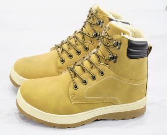 Мъжки зимни боти  набук бежови