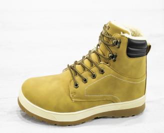 Мъжки зимни боти  набук бежови