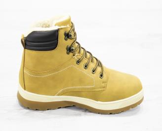 Мъжки зимни боти  набук бежови