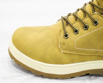 Мъжки зимни боти  набук бежови