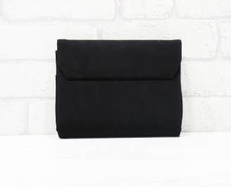 Абитуриентска чанта велур черна