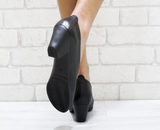 Дамски ежедневни обувки естествена кожа черни 3