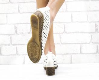 Дамски ежедневни обувки естествена кожа бежови 3