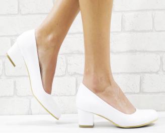 Дамски елегантни обувки  бели