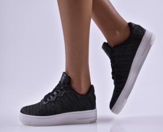 Дамски спортни  обувки текстил черни