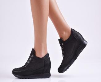 Дамски  обувки  естествена кожа черни