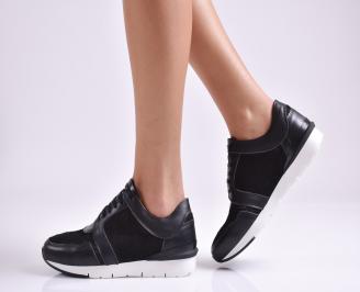 Дамски  обувки  естествена кожа черни