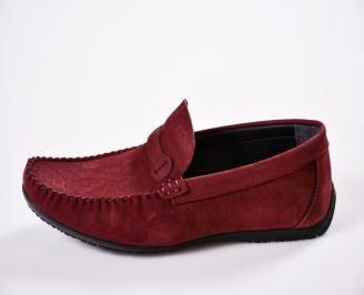 Мъжки спортно елегантни  обувки  червени