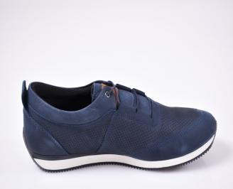 Мъжки спортно елегантни  обувки сини