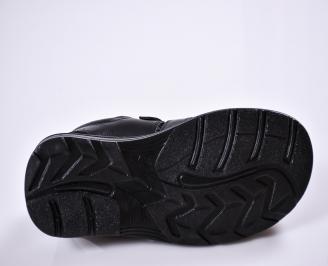 Мъжки сандали -Гигант естествена кожа черни