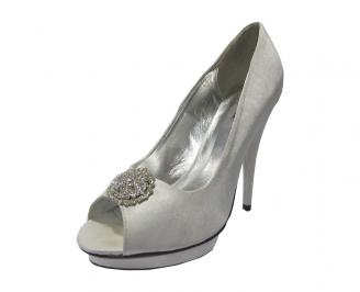 Дамски елегантни обувки  сиви EOBUVKIBG