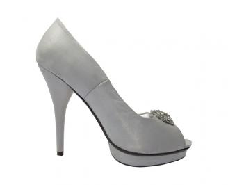 Дамски елегантни обувки  сиви EOBUVKIBG