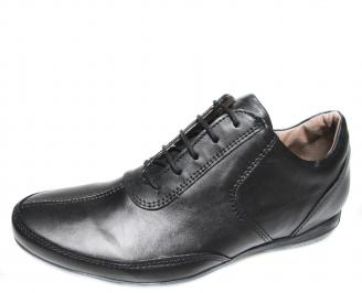 Мъжки обувки от естествена кожа черни