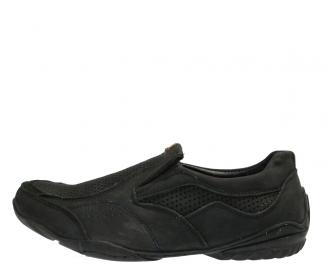 Мъжки обувки  спортни естествена кожа черни