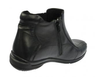 Зимни мъжки боти от естествена кожа черни