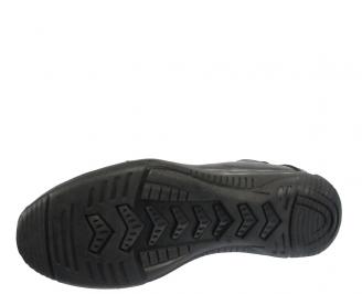 Зимни мъжки боти от естествена кожа черни