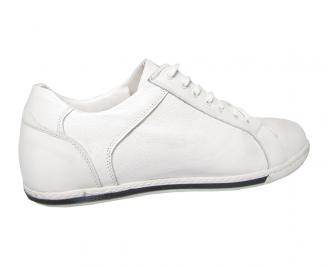 Мъжки обувки Гигант естествена кожа бели 3