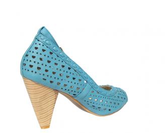 Дамски обувки  сини 3