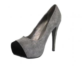 Елегантни дамски обувки  сиви EOBUVKIBG