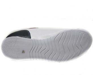 Мъжки обувки спортни естествена кожа бели