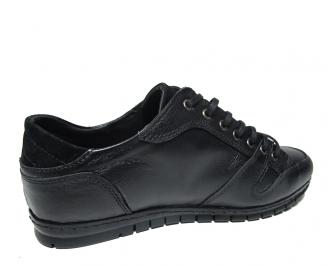 Мъжки обувки спортни естествена кожа черни 3