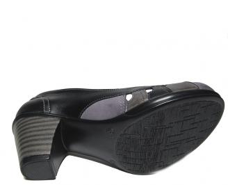Дамски обувки естествена кожа черни