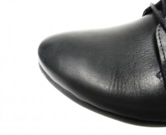 Мъжки  елегантни обувки естествена кожа черни