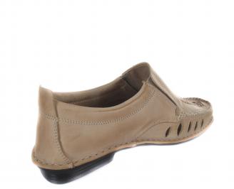 Мъжки обувки естествена кожа бежови