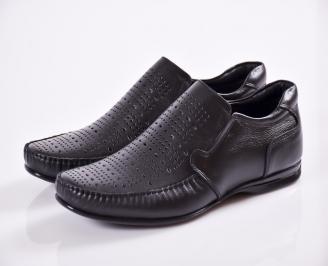 Мъжки обувки естествена кожа черни