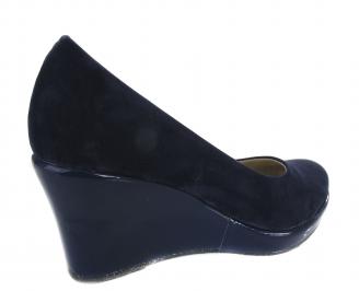 Дамски обувки еко кожа тъмно сини