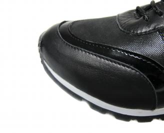 Дамски обувки черни естествена кожа