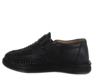 Мъжки обувки черни естествена кожа