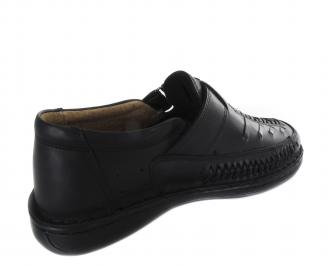 Мъжки обувки черни естествена кожа 3