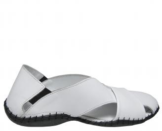 Мъжки сандали естествена кожа бели