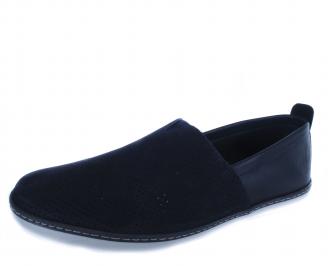 Мъжки обувки естествена кожа тъмно сини