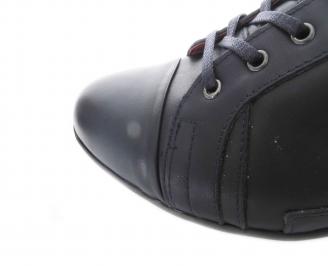 Мъжки спортни обувки естествена кожа  сини