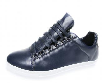 Мъжки спортни обувки еко кожа тъмно сини